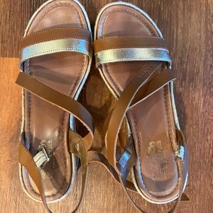 Coach leather sandals size 8